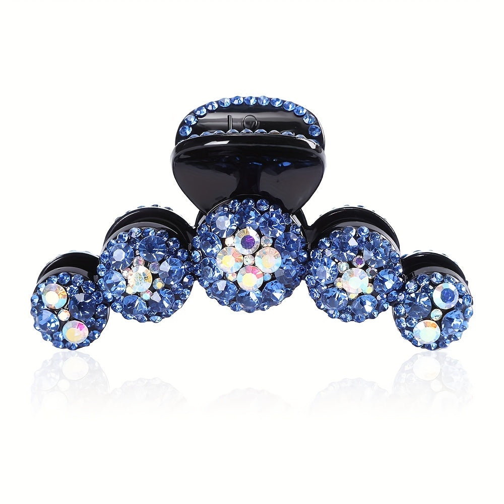 Colorful Rhinestone Ball Shape Hair Claw Clip