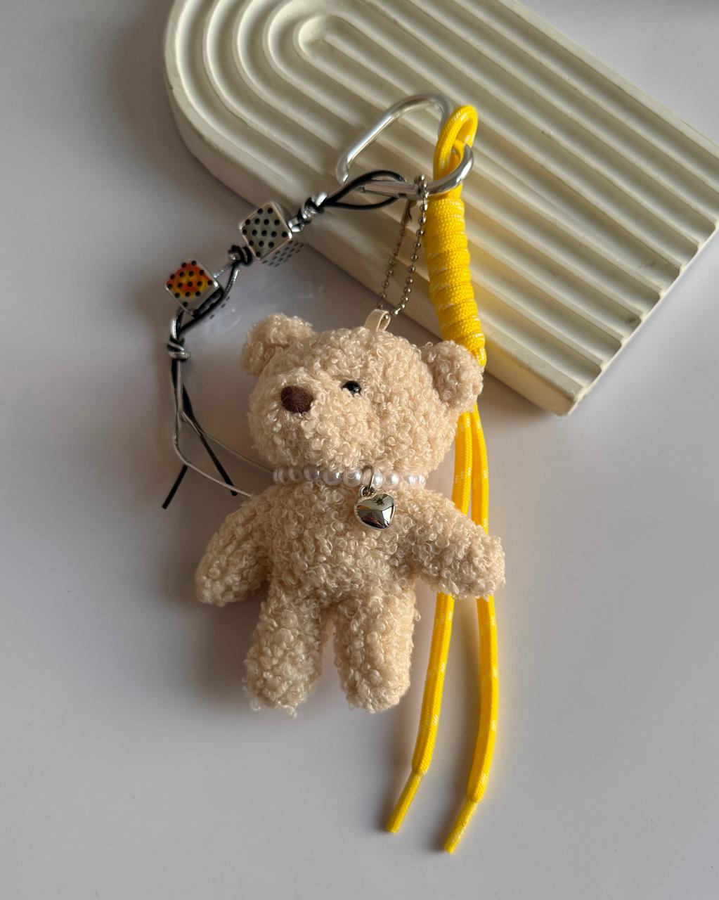 Snuggle Bear Bag Plush Charm