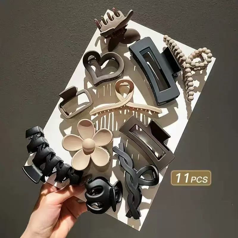 Black Barbie Claw Clips Combo of 11