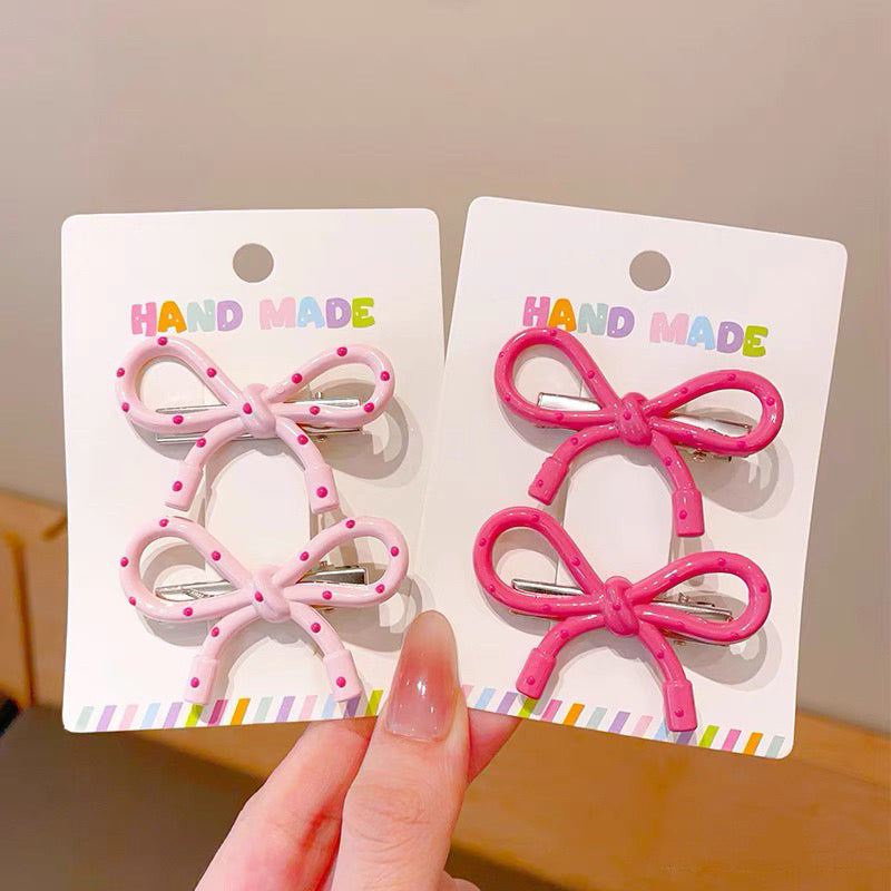 Soft Spotted Hair Clips (â Pack of 2)