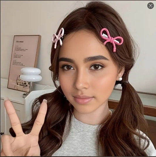 Soft Spotted Hair Clips (Pack of 2)