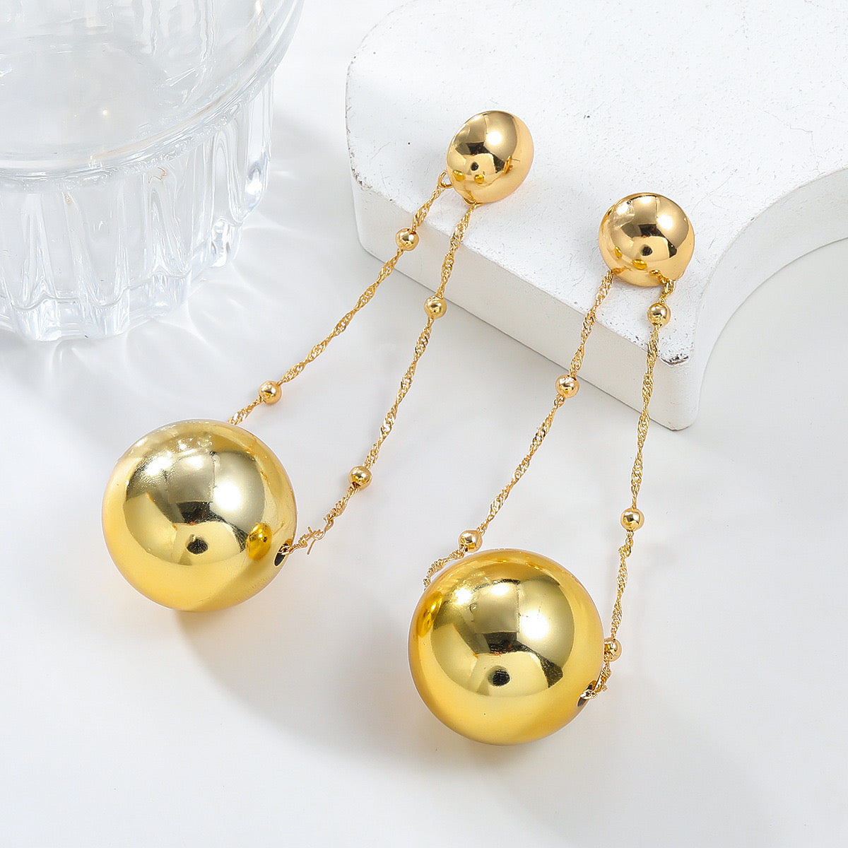 Showstopper Ball Drop Earrings