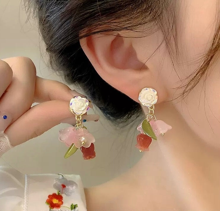 Valley of Rose Earrings