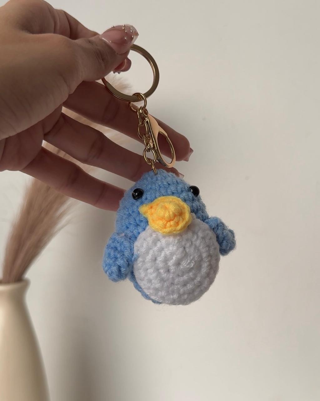 Lil Penguin Crochet Bag Charm