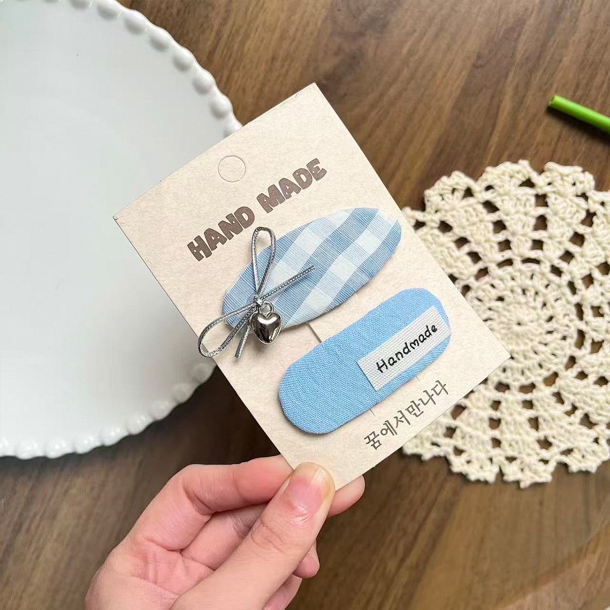 Tushker Shop Pastel Plaid Hair Clips