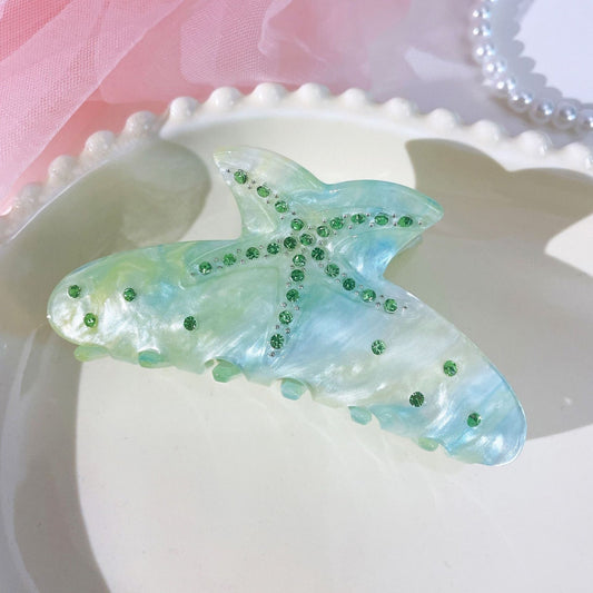 Mermaid-Dreamwave Rhinestone Claw Clip