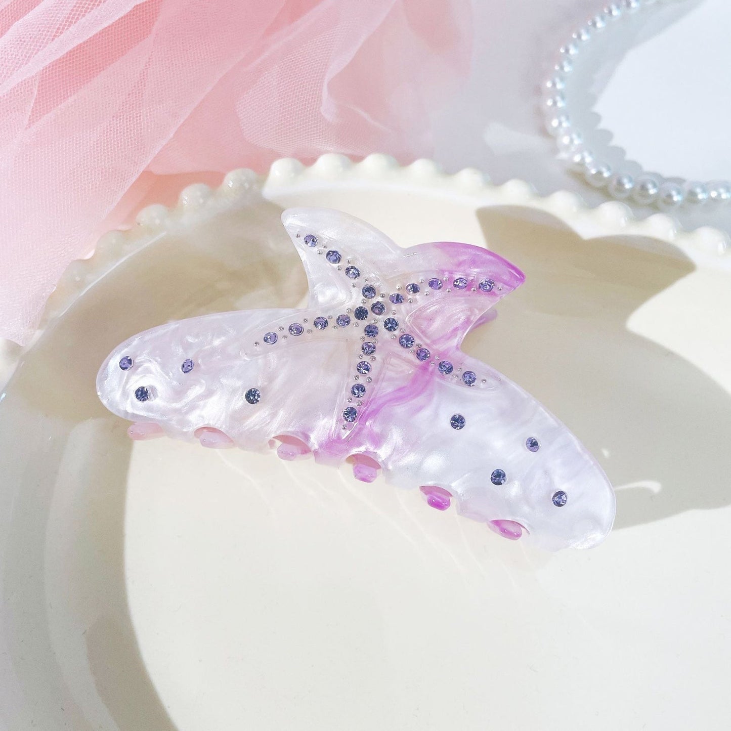 Mermaid-Dreamwave Rhinestone Claw Clip