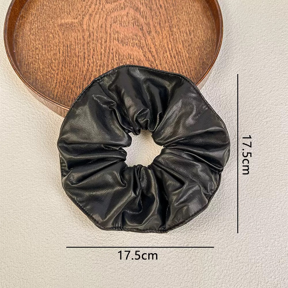Maxine Leather Scrunchie