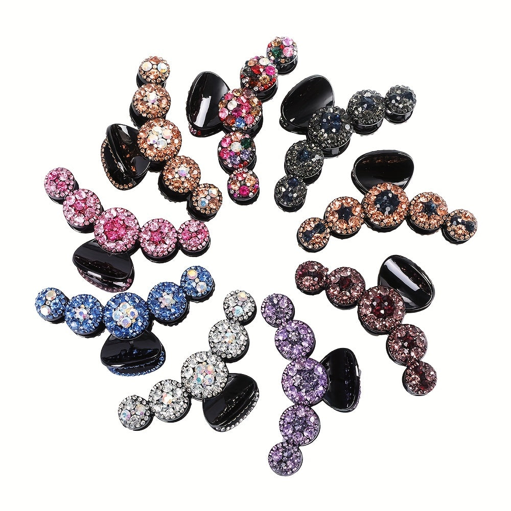 Colorful Rhinestone Ball Shape Hair Claw Clip