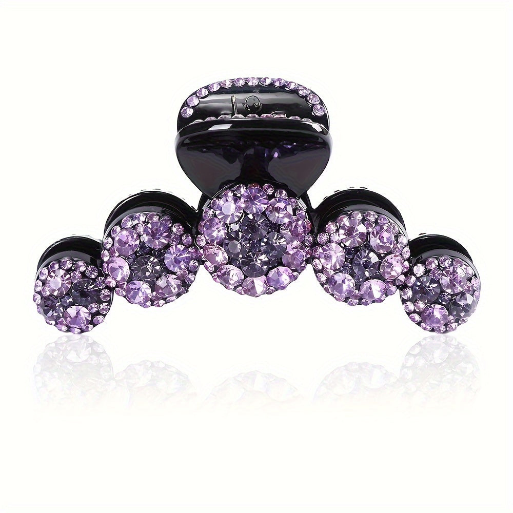 Colorful Rhinestone Ball Shape Hair Claw Clip