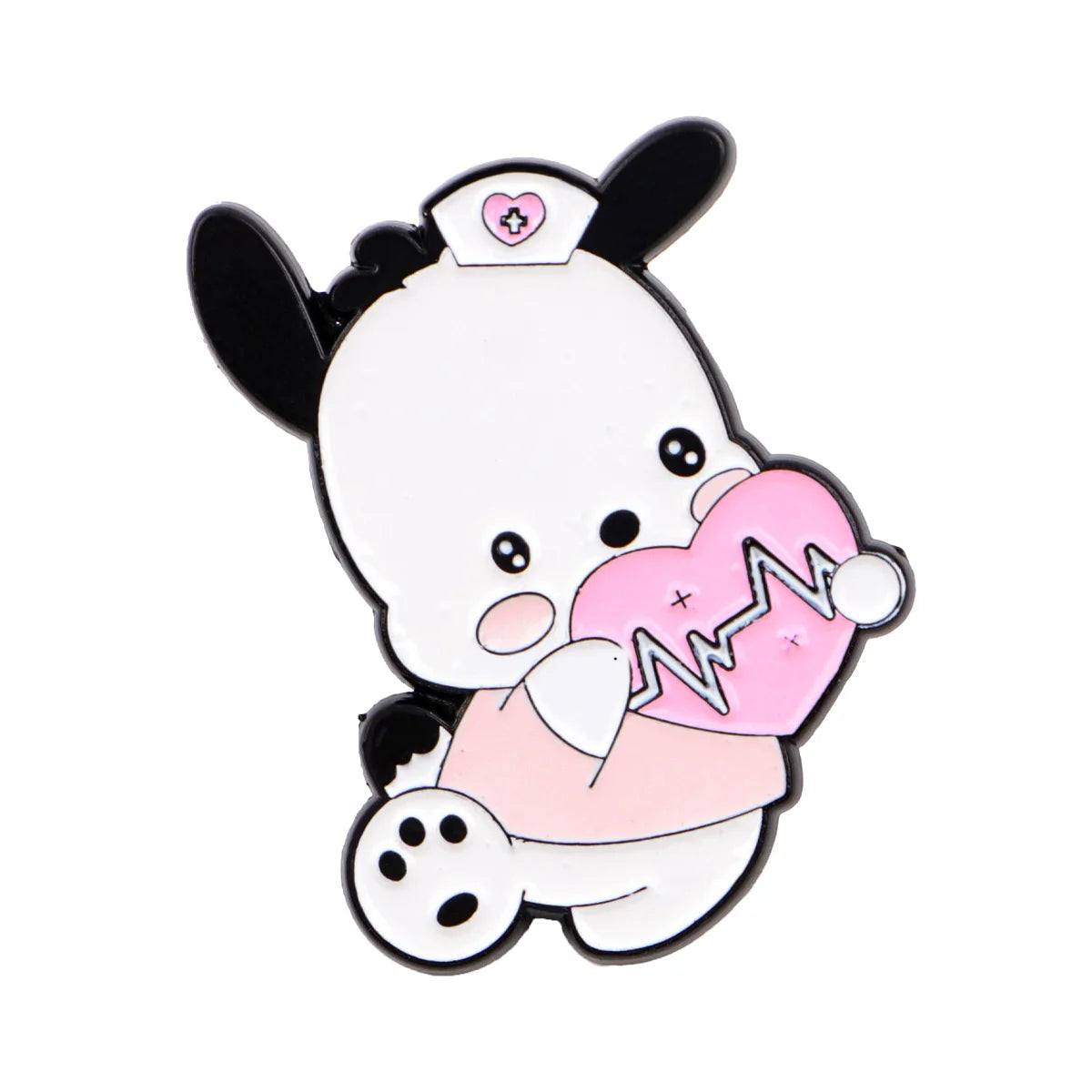 Anime Enamel Pin Cartoon White Dog Brooches For Women Hat Lapel Pin Backpack Bags Badges Party Gifts Clothing Accessories