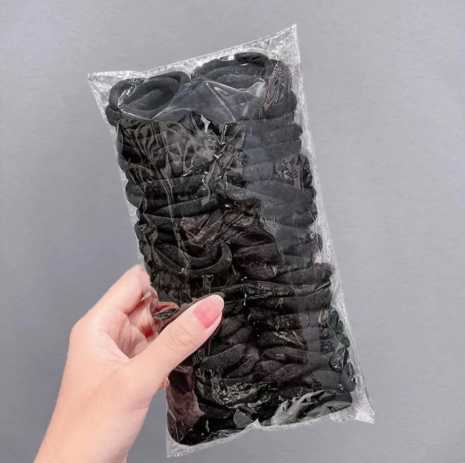25-100PCS Diameter 5cm Hair Scrunchy For Women Hair Bands Elastic Seamless Link Rope Hair Accessories Headdress Hair Ties