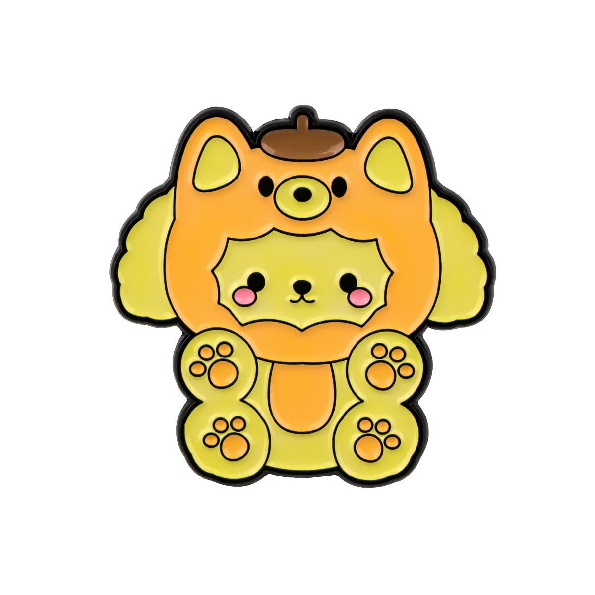 Anime Enamel Pin Cartoon White Dog Brooches For Women Hat Lapel Pin Backpack Bags Badges Party Gifts Clothing Accessories