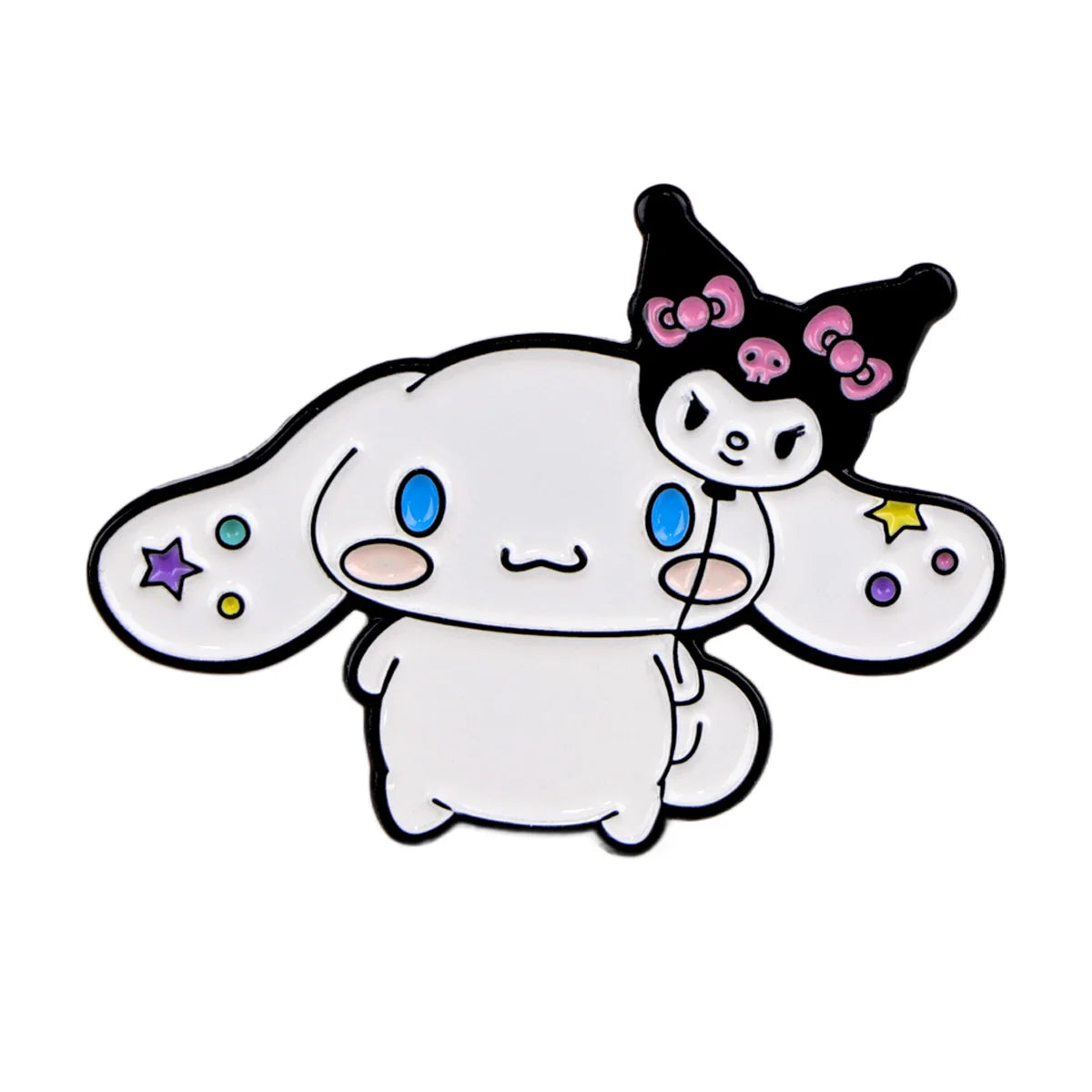 Anime Enamel Pin Cartoon White Dog Brooches For Women Hat Lapel Pin Backpack Bags Badges Party Gifts Clothing Accessories