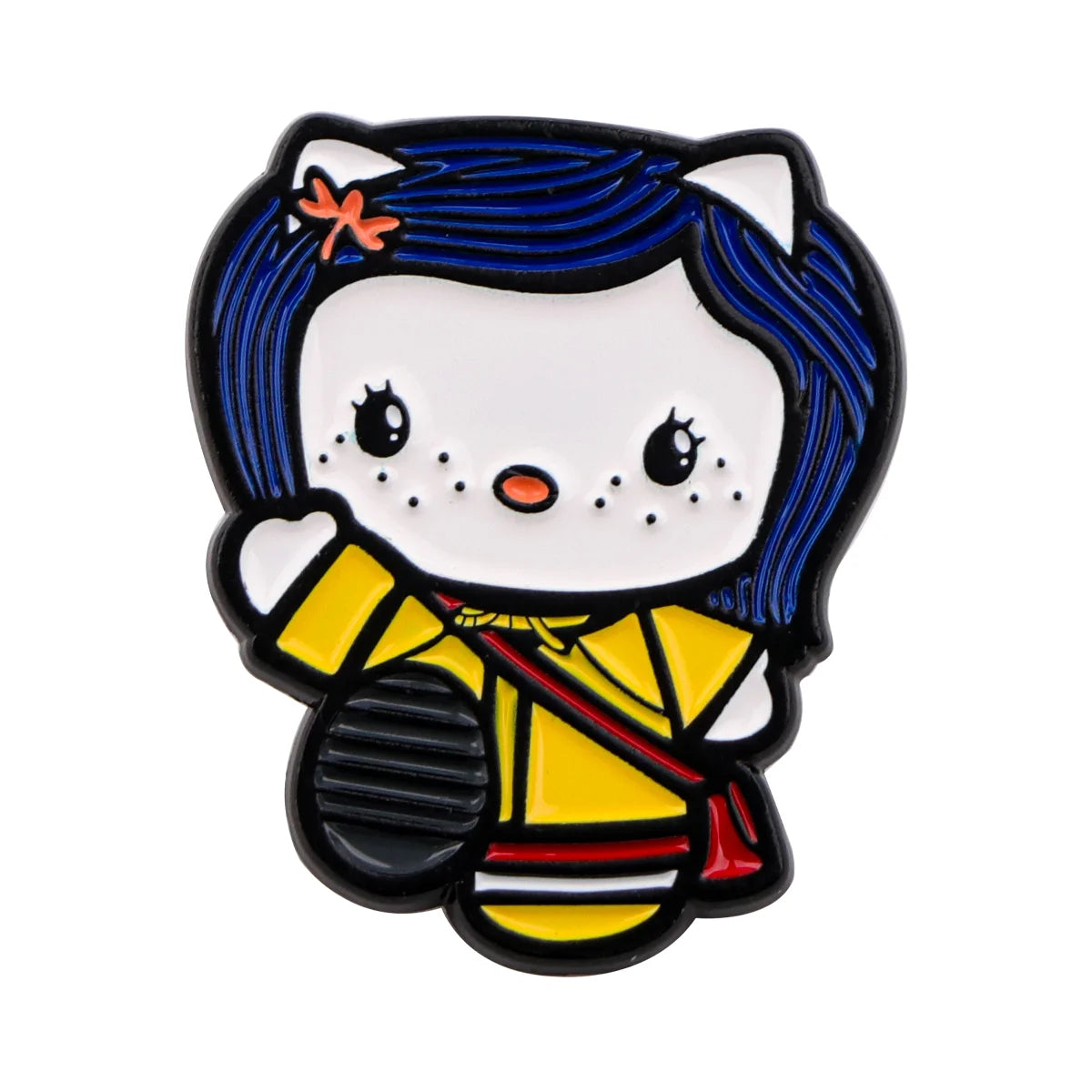 Anime Enamel Pin Cartoon White Dog Brooches For Women Hat Lapel Pin Backpack Bags Badges Party Gifts Clothing Accessories