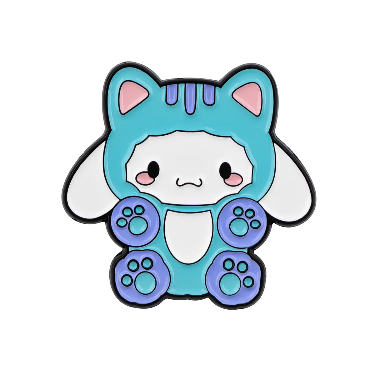 Anime Enamel Pin Cartoon White Dog Brooches For Women Hat Lapel Pin Backpack Bags Badges Party Gifts Clothing Accessories