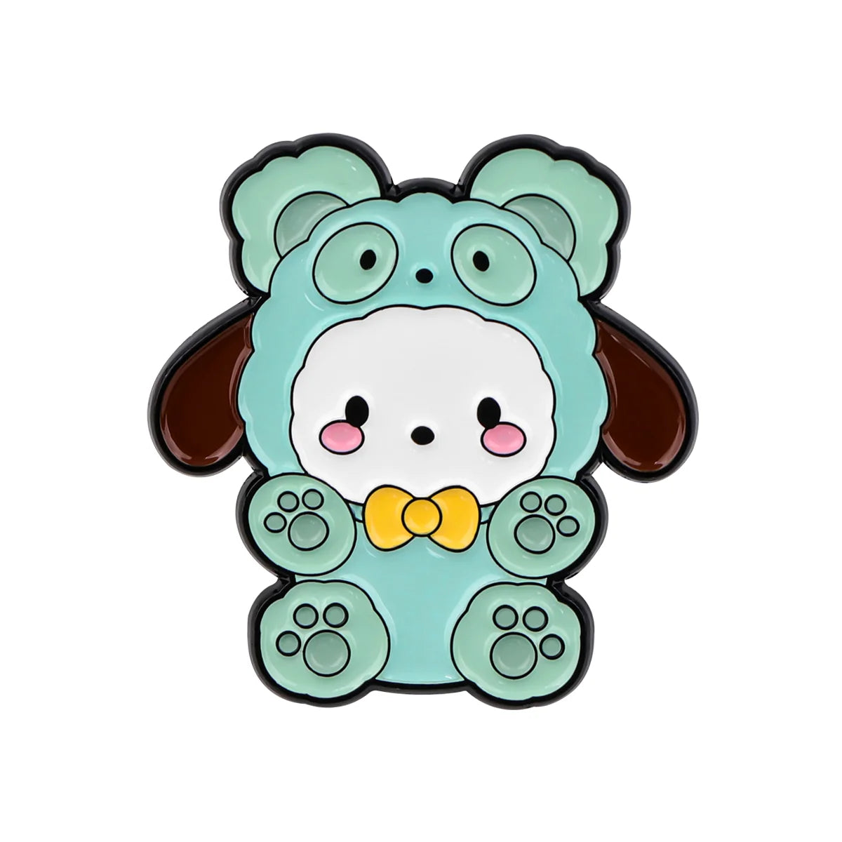 Anime Enamel Pin Cartoon White Dog Brooches For Women Hat Lapel Pin Backpack Bags Badges Party Gifts Clothing Accessories