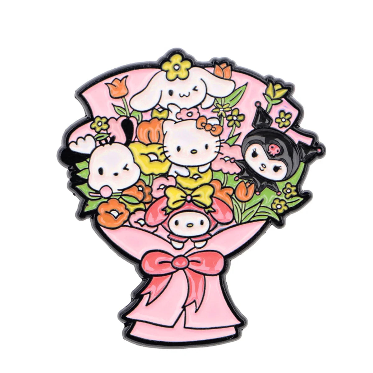 Anime Enamel Pin Cartoon White Dog Brooches For Women Hat Lapel Pin Backpack Bags Badges Party Gifts Clothing Accessories