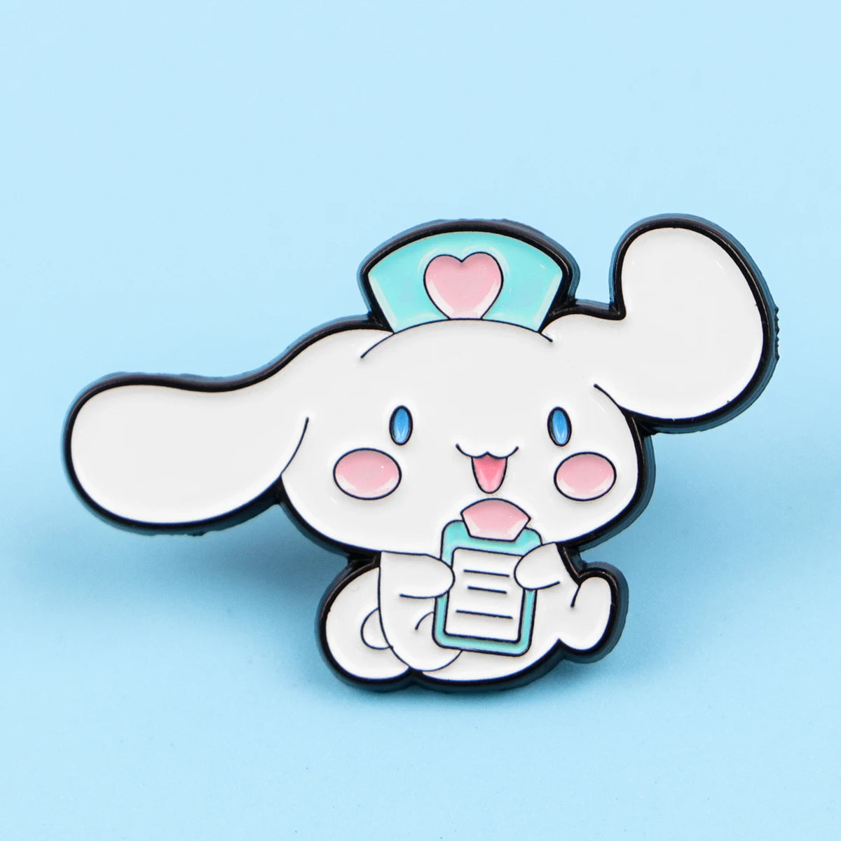 Anime Enamel Pin Cartoon White Dog Brooches For Women Hat Lapel Pin Backpack Bags Badges Party Gifts Clothing Accessories