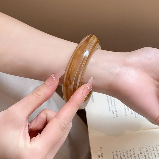 Starry Night Sprig resin bangle