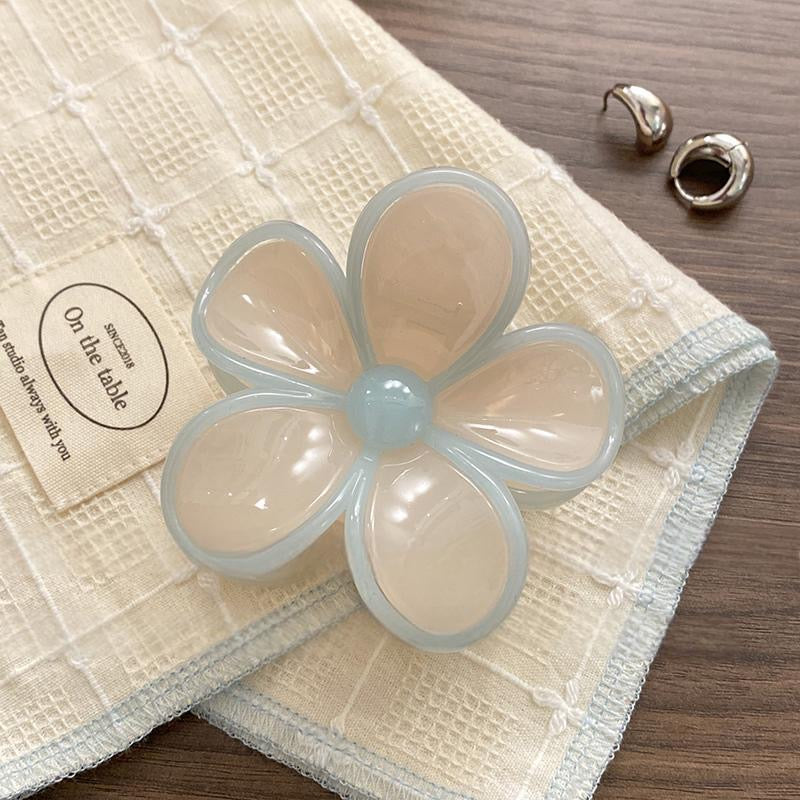 Blue Belle Flower Claw Clip