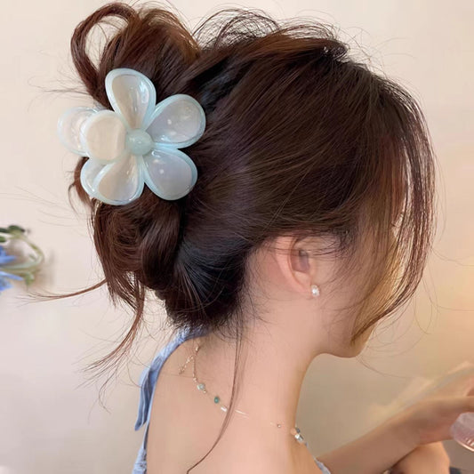Blue Belle Flower Claw Clip