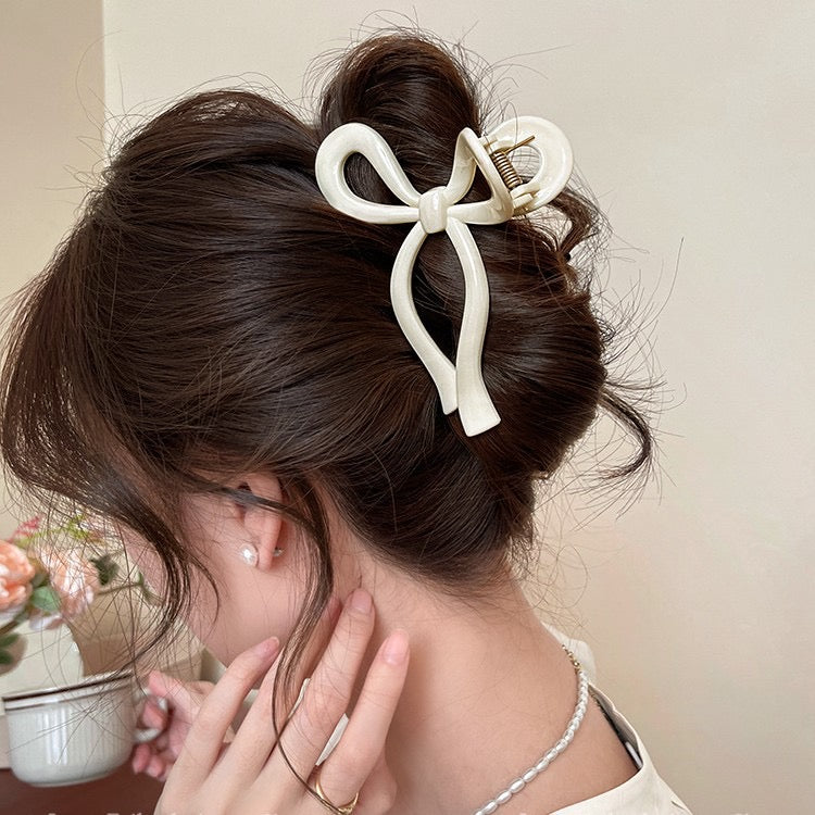 Vanilla Ribbonette Claw Clip