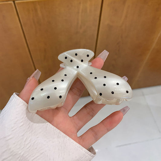 Polka Dotted Darling Claw Clip