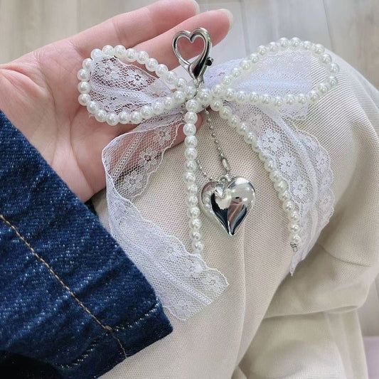 Soft Seraph Lacey Bag Charm