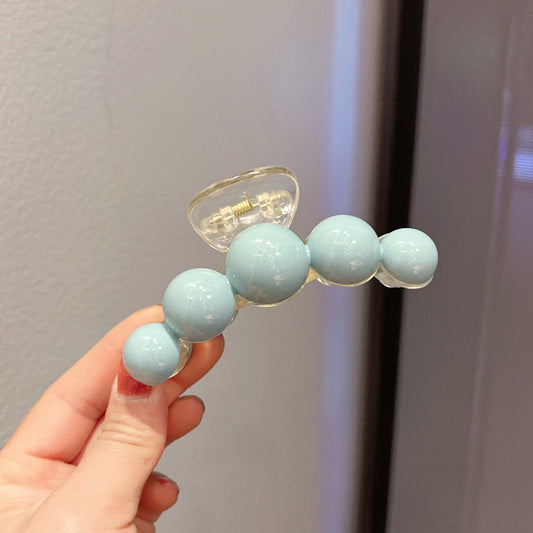 Blue Bubble Korean Claw Clip