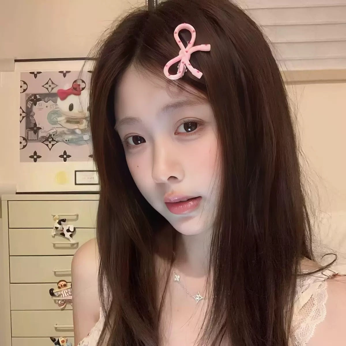 Soft Spotted Hair Clips (⁠Pack of 2)