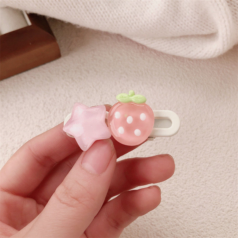 Strawberry Sprinkles Hair Clip