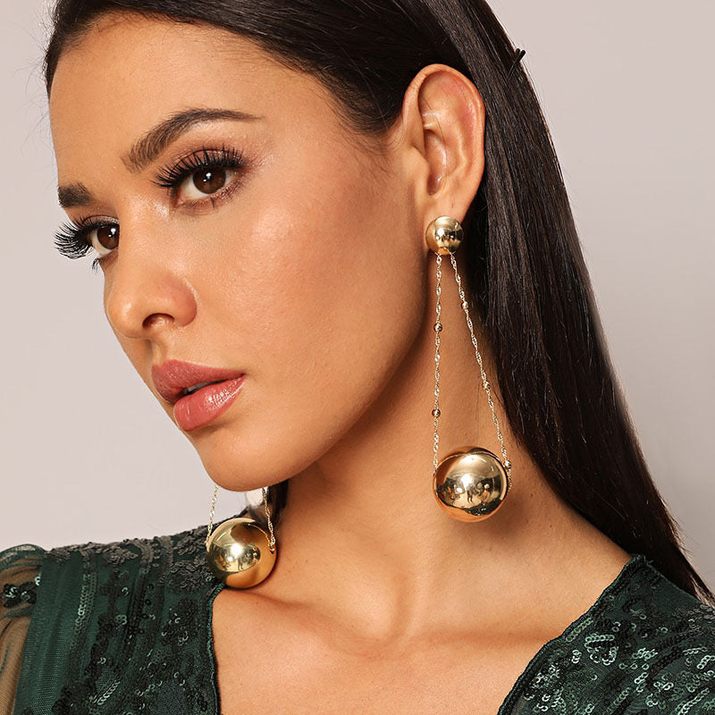 Showstopper Ball Drop Earrings