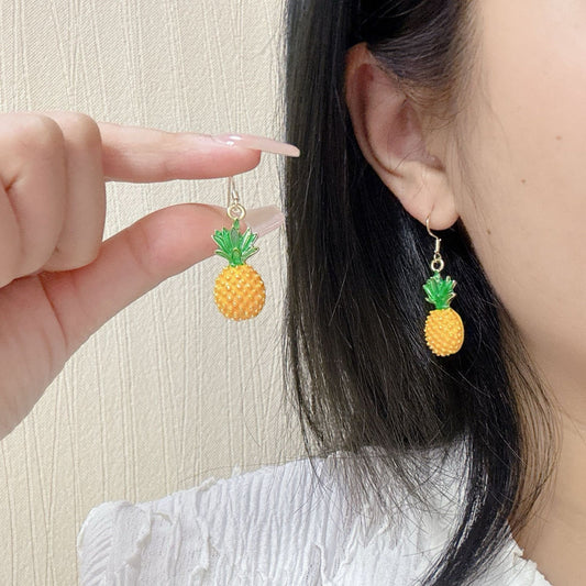 Cute Pineapple Drop Earrings