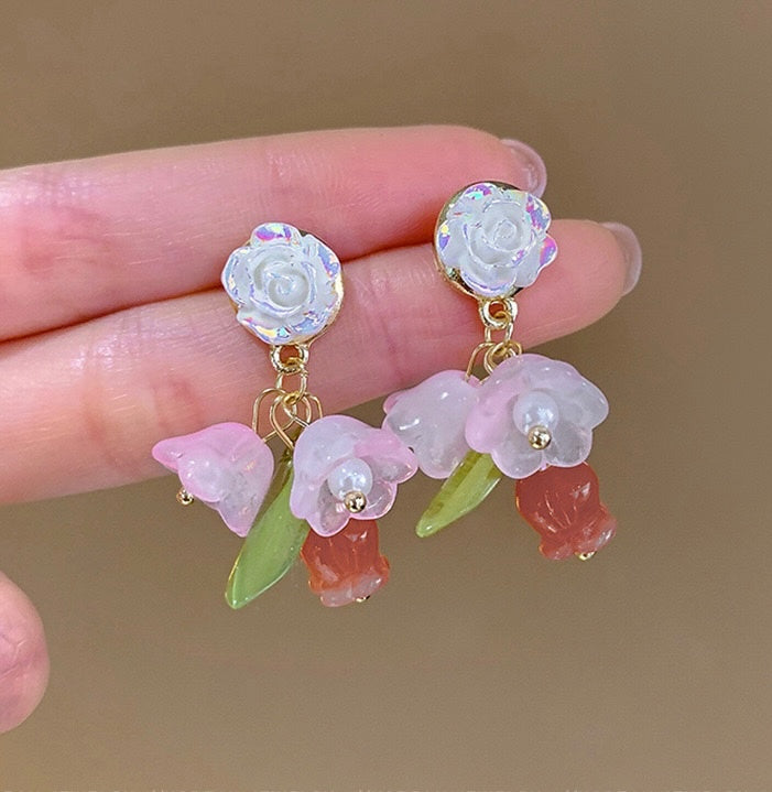 Valley of Rose Earrings