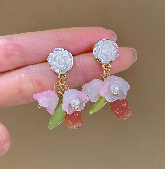 Valley of Rose Earrings