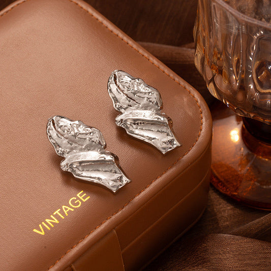 Erica Irregular Metallic Stud Earrings