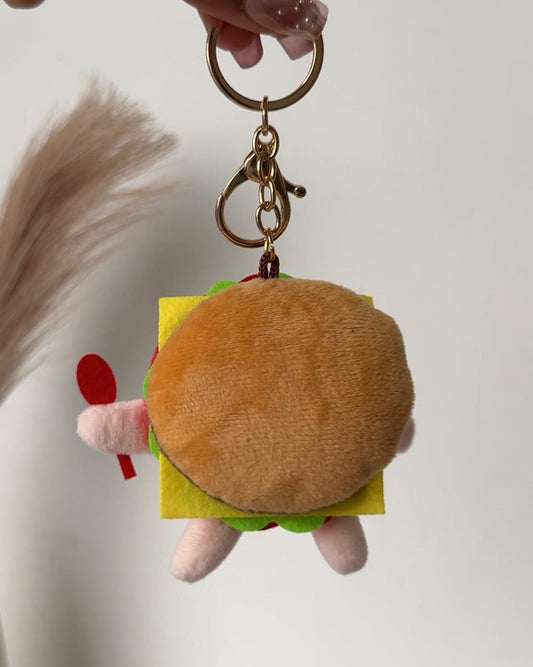 Cute Burger Bae Bag Charm