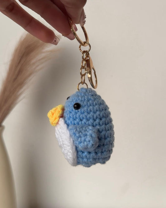 Lil Penguin Crochet Bag Charm