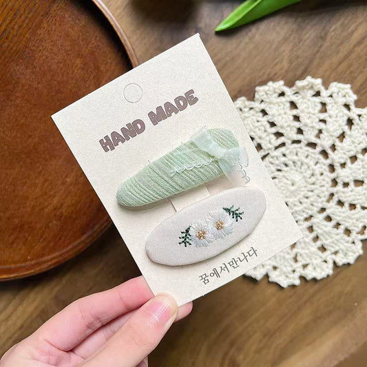 Odette Matcha Green Hair Clips