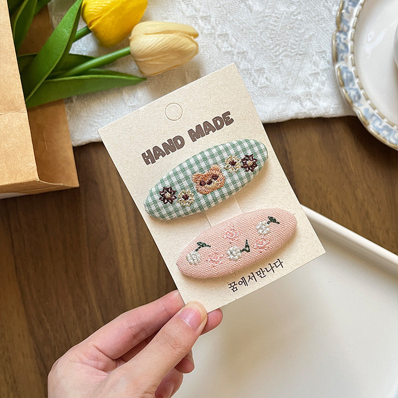 Blush Baby Bear Hair Clips