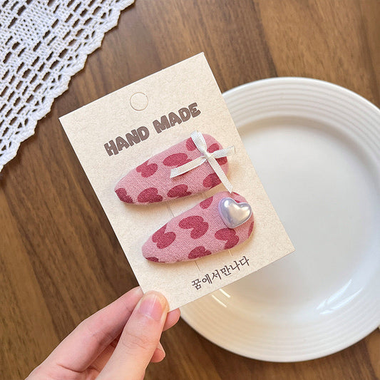 Regina Pink Bow Hair Clips