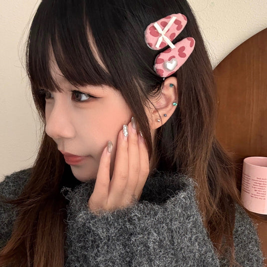 Regina Pink Bow Hair Clips