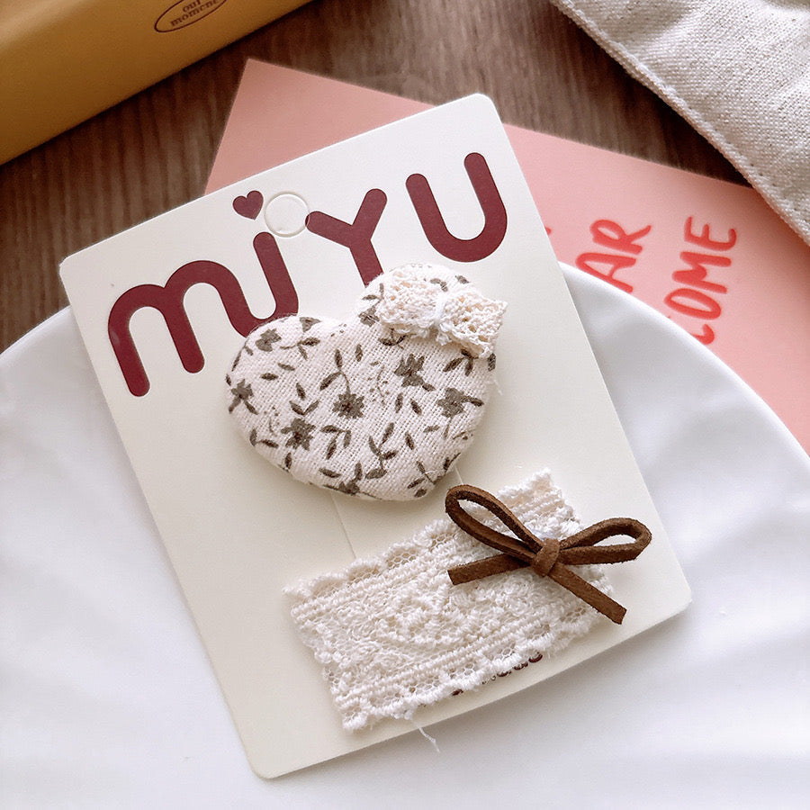 Vintage love Lacey Hair Clips