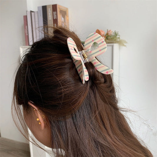 Stripes of Love Claw Clip