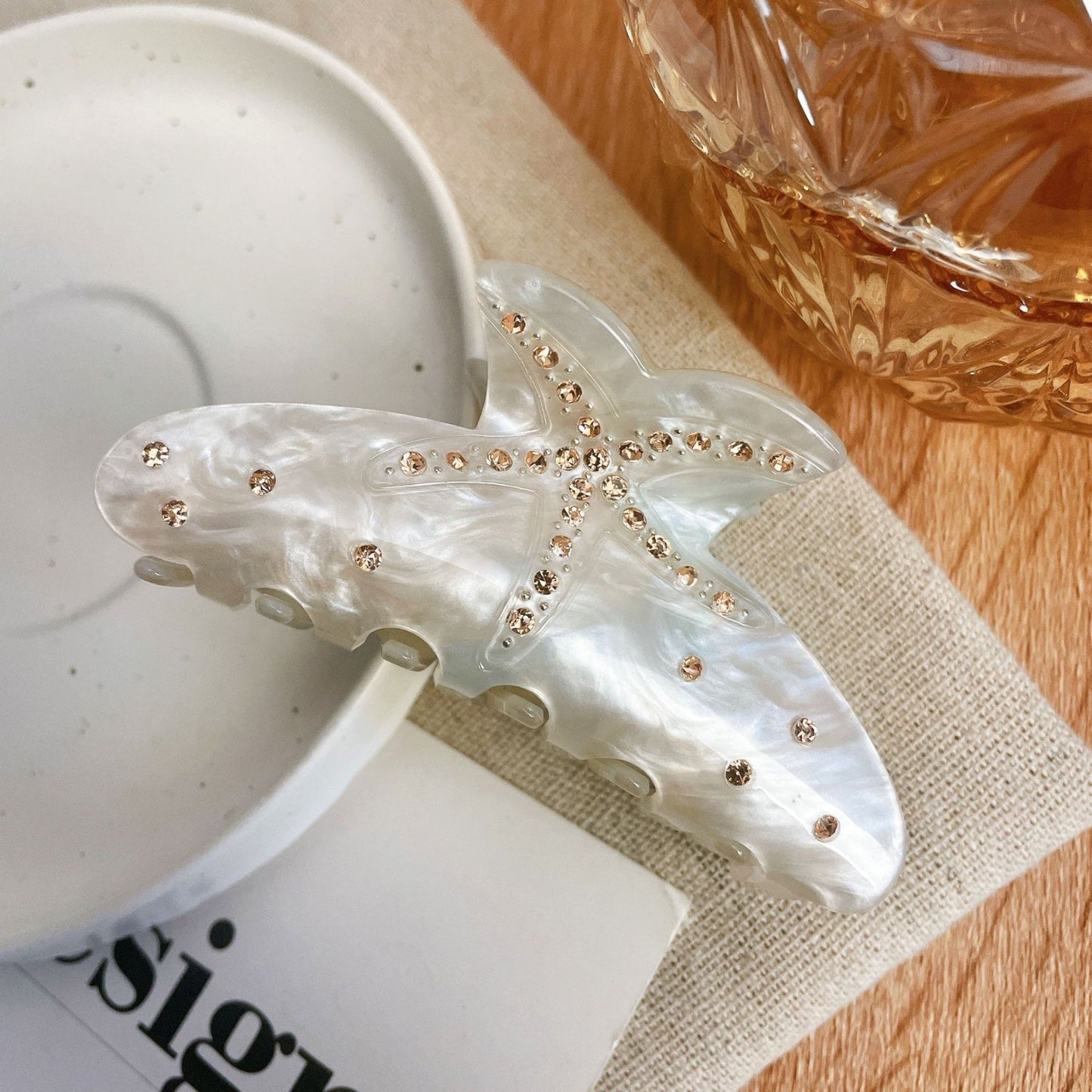 Mermaid-Dreamwave Rhinestone Claw Clip