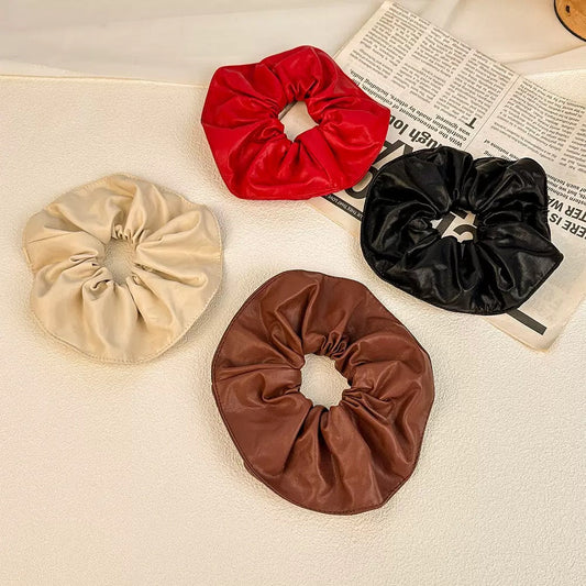 Maxine Leather Scrunchie