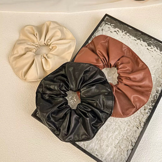 Maxine Leather Scrunchie