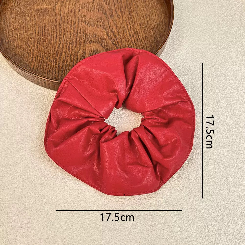 Maxine Leather Scrunchie