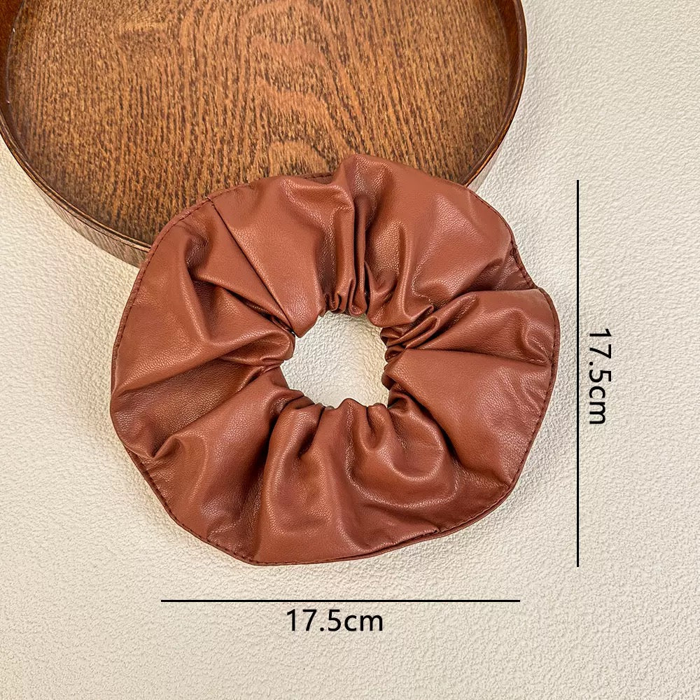 Maxine Leather Scrunchie